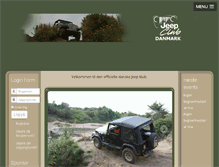 Tablet Screenshot of jeepclub.dk